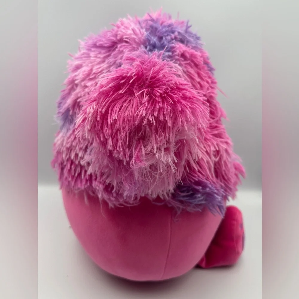 Squishmallows Original 14-Inch Woxie Magenta Bigfoot with Tie-Dye Mane Yeti NWT